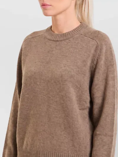 Loulou Studio Cashmere Ribbed Oversized Sweatshirt In Animal Print