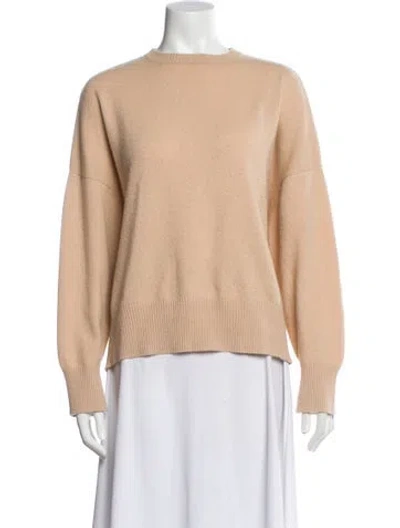 Pre-owned Loulou Studio Cashmere Square Neckline Sweater In Brown