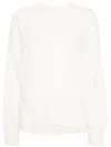 Loulou Studio Crew-neck Cashmere Jumper In White