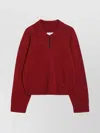 Loulou Studio Cashmere Sweater Collared Neck In Red
