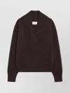 Loulou Studio Cashmere Sweater Featuring Shawl Collar In Brown