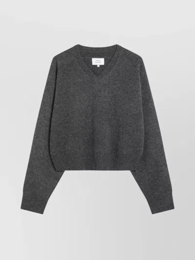 Loulou Studio Cashmere Sweater Long Sleeves In Gray
