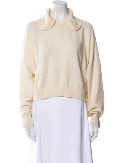 Pre-owned Loulou Studio Cashmere Sweater In White