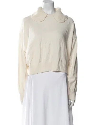 Pre-owned Loulou Studio Cashmere Sweater In White