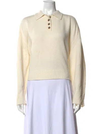 Pre-owned Loulou Studio Cashmere Sweater In White