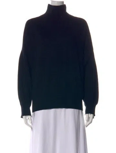 Pre-owned Loulou Studio Cashmere Turtleneck Sweater In Black