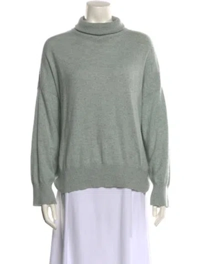 Pre-owned Loulou Studio Cashmere Turtleneck Sweater In Blue