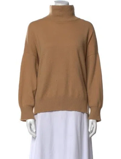 Pre-owned Loulou Studio Cashmere Turtleneck Sweater In Brown