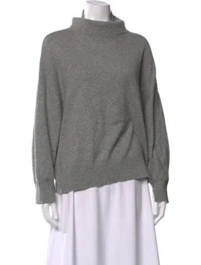 Pre-owned Loulou Studio Cashmere Turtleneck Sweater In Gray