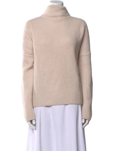 Pre-owned Loulou Studio Cashmere Turtleneck Sweater In Neutral