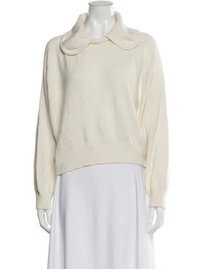 Pre-owned Loulou Studio Cashmere Turtleneck Sweater In Neutral