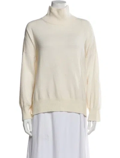 Pre-owned Loulou Studio Cashmere Turtleneck Sweater In Neutrals