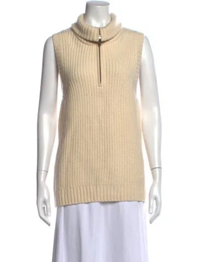 Pre-owned Loulou Studio Cashmere Turtleneck Sweater In Neutrals