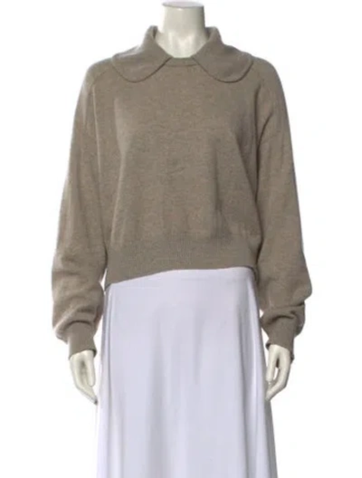 Pre-owned Loulou Studio Cashmere Turtleneck Sweater In Neutrals