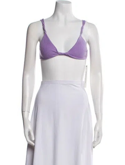 Pre-owned Loulou Studio Cashmere V-neck Crop Top In Neutral