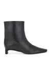 Loulou Studio 30mm Celine Leather Ankle Boots In Black