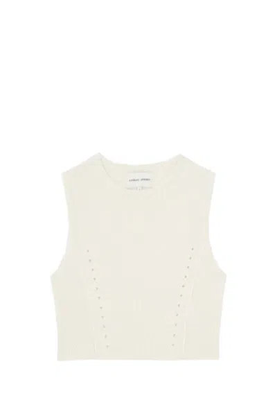Loulou Studio Chace Top In Ivory