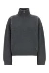 Loulou Studio Charcoal Cashmere Oversize Dried Sweater In Gray