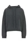 Loulou Studio Charcoal Cashmere Oversize Sarla Sweater In Gray