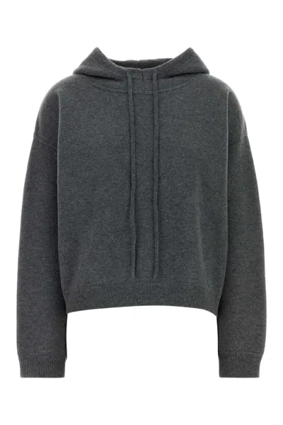 Loulou Studio Charcoal Cashmere Oversize Sarla Sweater In Gray