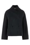 Loulou Studio Charcoal Flannel Meyer Blazer In Black