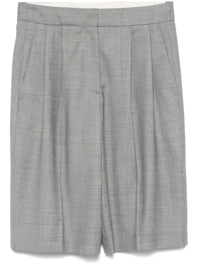 Loulou Studio Shorts Mit Karomuster In Grey