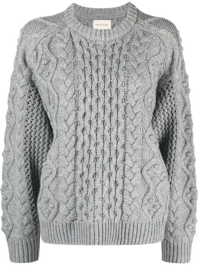 Loulou Studio Chunky-knit Long-sleeve Jumper In Grey
