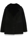 Loulou Studio Black Cirebo Shearling Jacket In Black