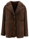 Loulou Studio Shearling Lapin Collar Jacket