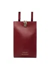 Loulou Studio Clasp-detail Leather Shoulder Bag In Red