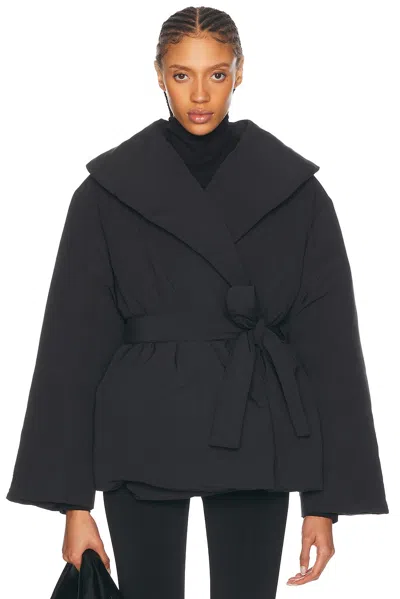 Loulou Studio Cleon Short Puffer Jacket In Black