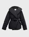 Loulou Studio Cleon Short Puffer Jacket In Black