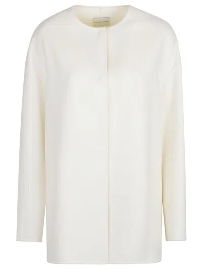Loulou Studio Loulou De Saison Coat In White