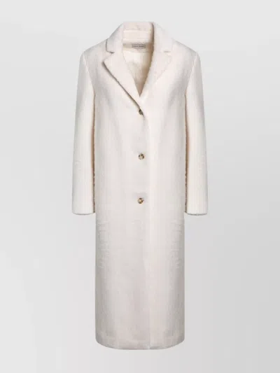 LOULOU STUDIO COAT ALPACA BLEND NOTCHED LAPELS