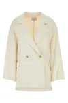 Loulou Studio Loulou Ivory Wool Blend Gary Coat