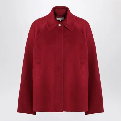 Loulou Studio Camila Jacket In Burgundy Wool In Red