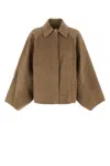 Loulou Studio Camel Wool Blend Camila Coat In Brown