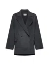 Loulou Studio Gray Gary Coat In Grey