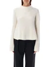 Loulou Studio Cashmere Crewneck Sweater In Beige