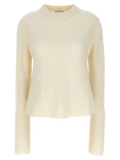 Loulou Studio Cosmo Crewneck Sweater In White