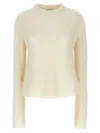 Loulou Studio Cashmere Crewneck Sweater In White