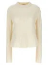 Loulou Studio Cashmere Crewneck Sweater In White