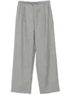 Loulou Studio Cove Pleated Elastic Waistband Wool Pants