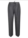 Loulou Studio Cove Lds Wide Leg Pant In Gray