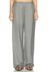 Loulou Studio Cove Pant In Anthracite