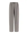 Loulou Studio Relaxed Straight-leg Trousers In Gray
