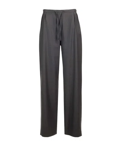 Loulou Studio Cove Trousers In Black