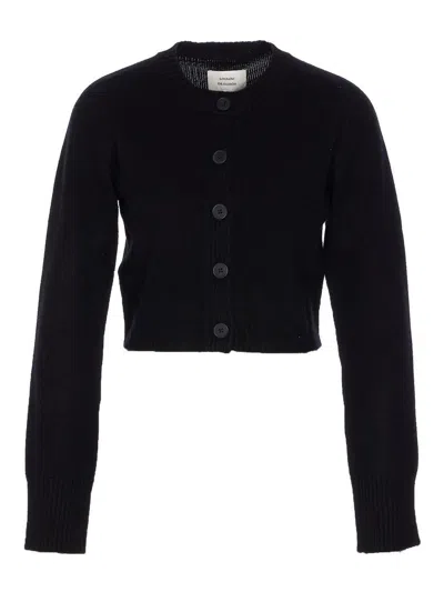 LOULOU STUDIO CÁRDIGAN - NEGRO