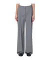 Loulou Studio Creased Casual Pants In Gray