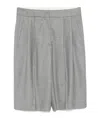 Loulou Studio Soan Tailored Bermuda Shorts In Gray